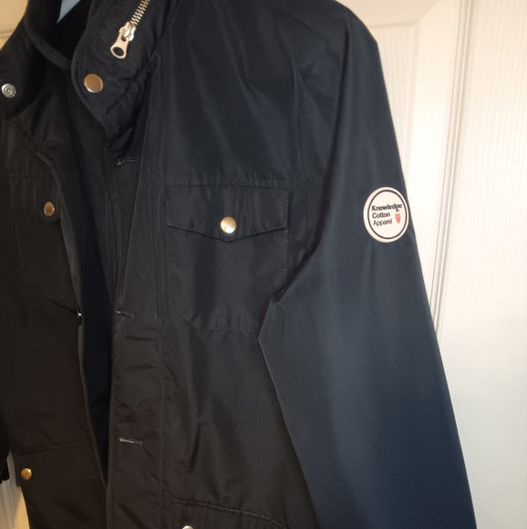 Knowledge Cotton Apparel Men's Soft Shell Long Jacket - Picture 5 of 10